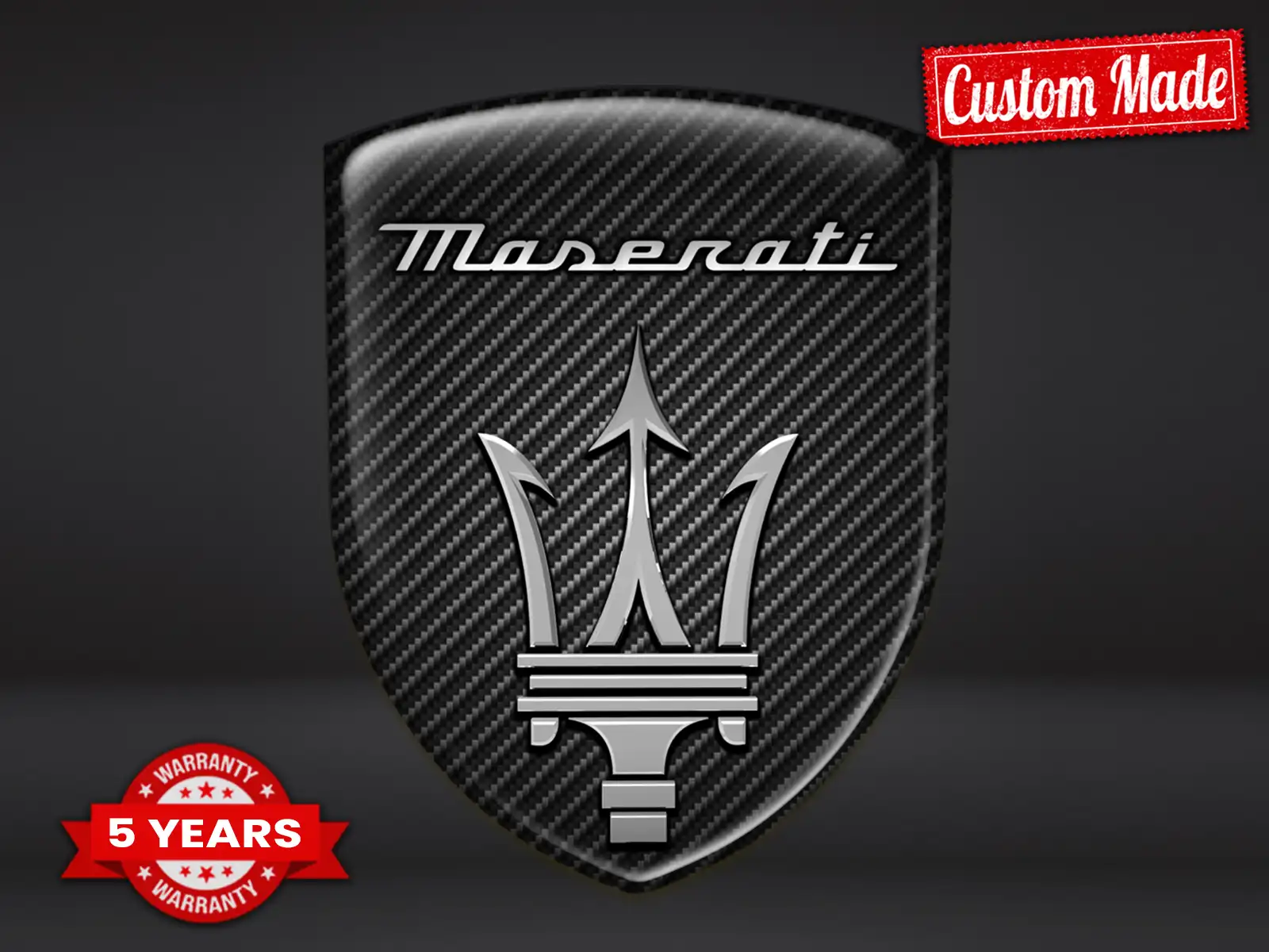 Maserati Adesivi Lunotto Posteriore Auto Lusso Regolabili Sobri
